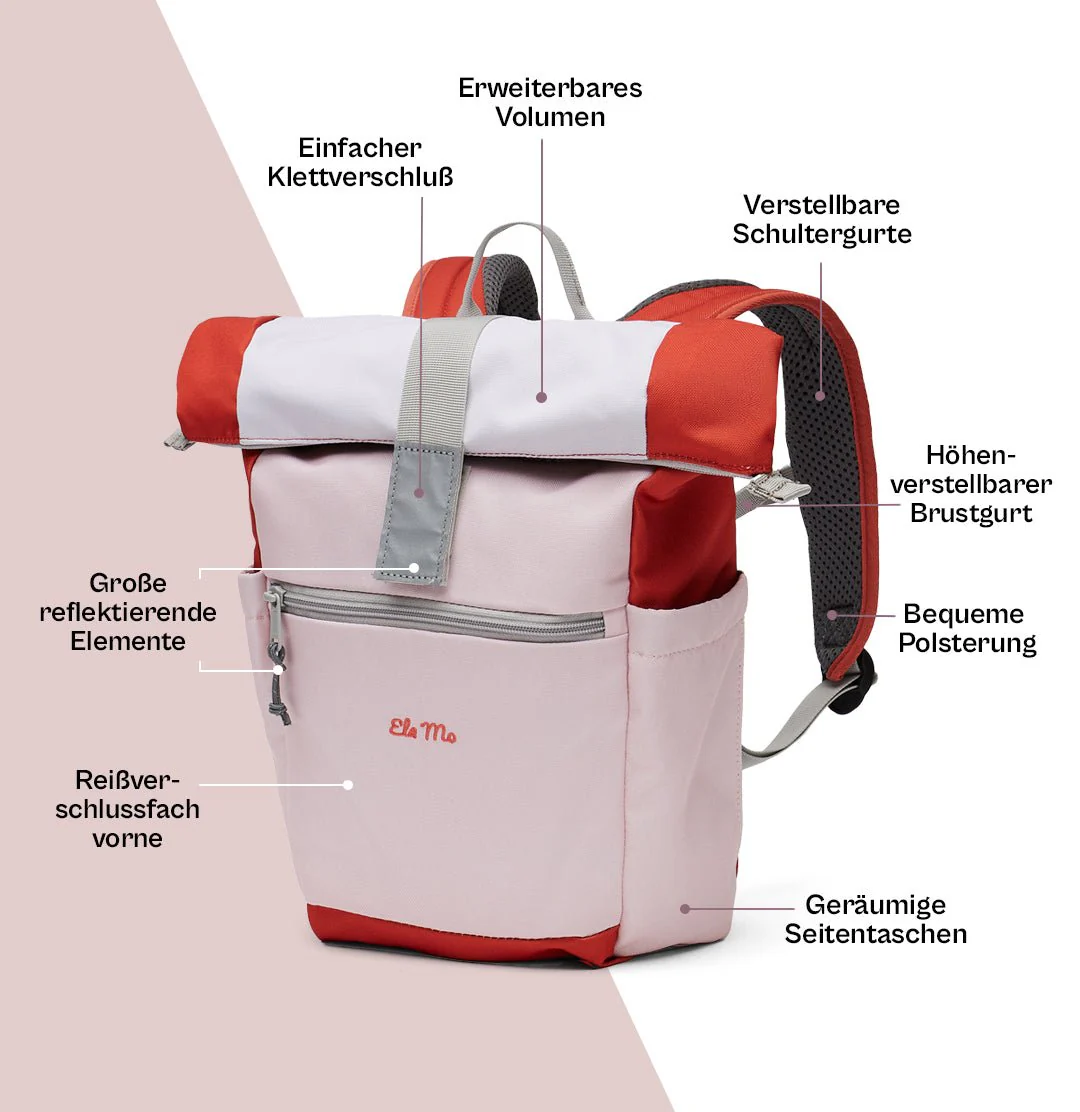 Ela Mo™ Kinderrucksack (6-10 Jahre)  | Cotton Candy - Image 4