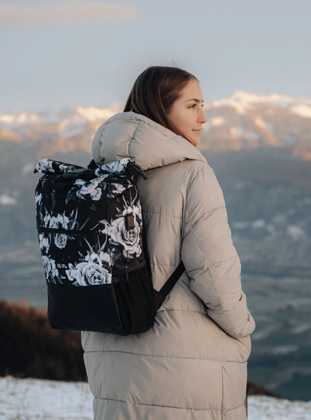 Ela Mo™ Rolltop Rucksack | Nightrose - Image 3