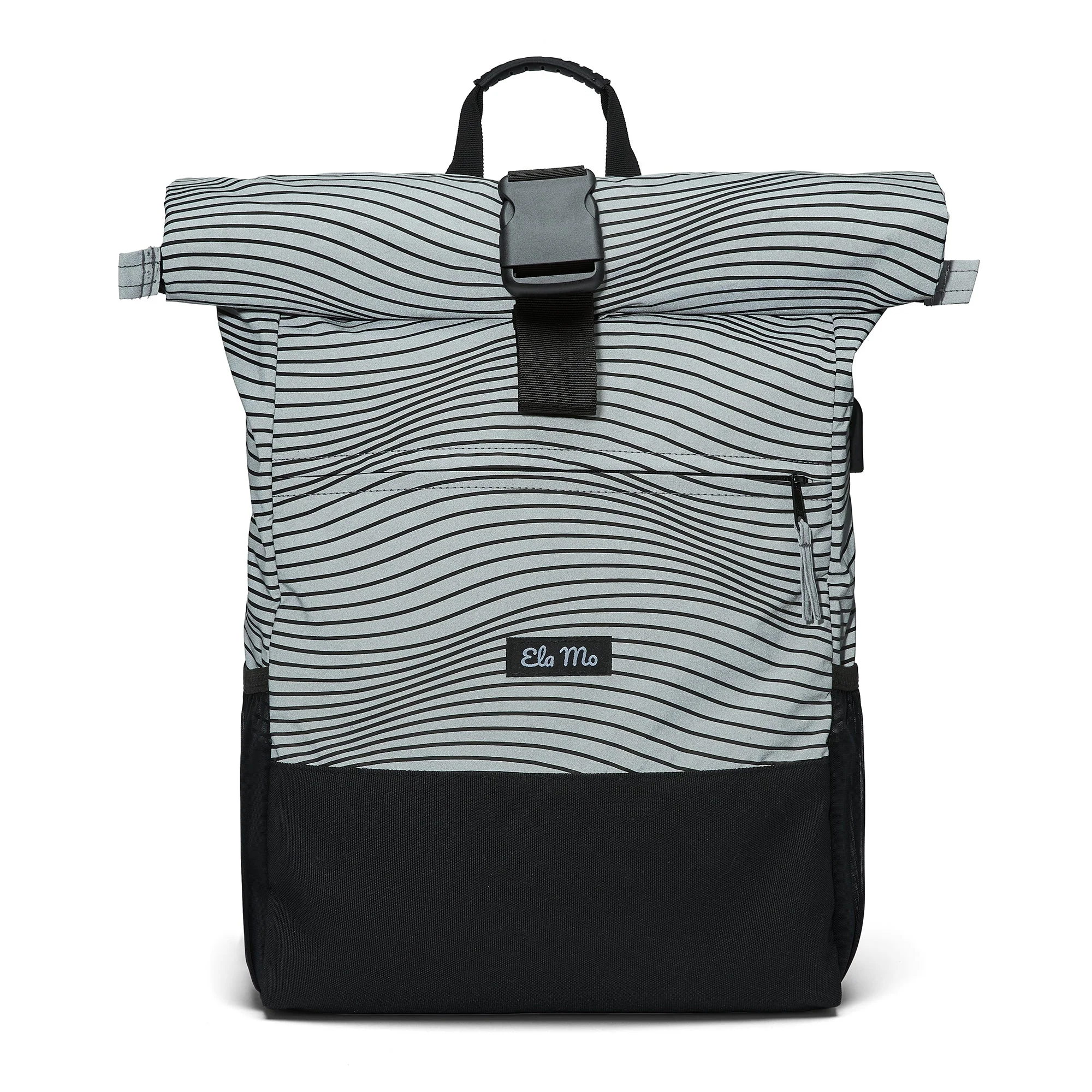 Ela Mo™ Rolltop Rucksack | Reflective Edition Wave - Image 4